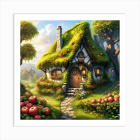 Fairy Apple Cottage #3 Art Print