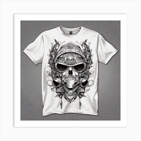 Skull T Shirt Design Art Print