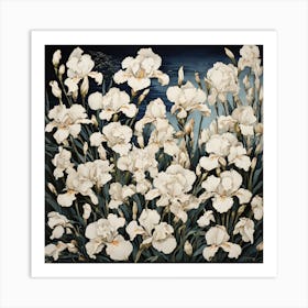 White Iris Art Print