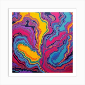 Psychedelic Swirls Art Print