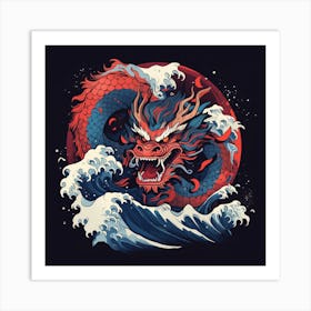 Japanese Dragon Art Print
