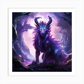 A Mythical Creature In A Fantasy Realm ART PRINT Art Print