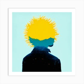 Man With The Yellow Hair Art Print