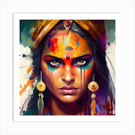 Powerful Hindu Woman #1 Art Print