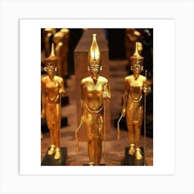 Egyptian Statues 3 Art Print