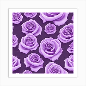 Purple Roses Art Print