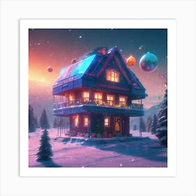 Christmas House 117 Art Print