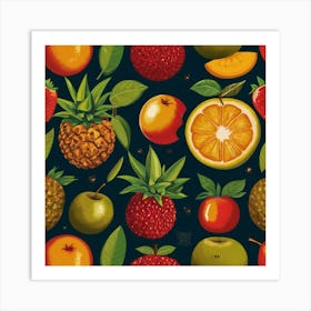 Fruit Pattern 1 Art Print