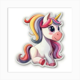 Unicorn Sticker 85 Art Print