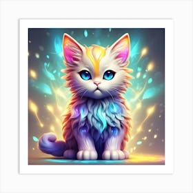 Cute Cat 8 Art Print