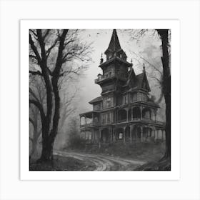 Haunted House Art Print