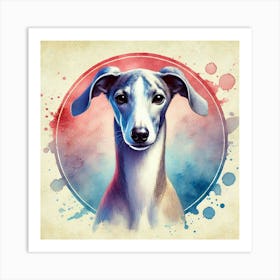 Watercolor Whippet 2 Art Print