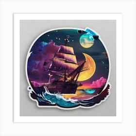 Pirate Ship 3 Art Print