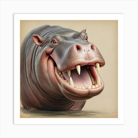 Hippo 26 Art Print