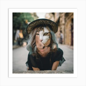 Portrait Of A Cat 1 Art Print