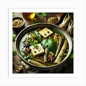 Sovereign Flame Wood Scented Tofu Bamboo Art Print