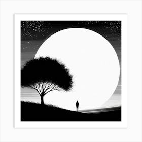 Full Moon Art Print