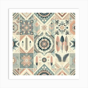 Aztec Pattern 1 Art Print