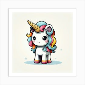 Cute Unicorn 39 Art Print