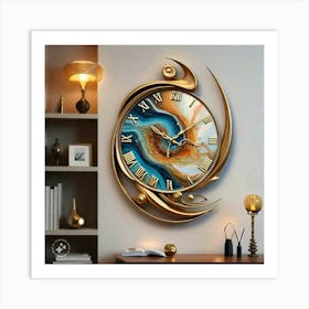 Wall Clock 2 Art Print