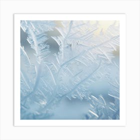 Frost On Window Art Print