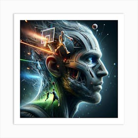 Man'S Head 1 Art Print