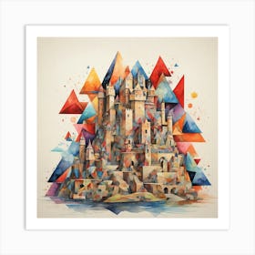 Triangled City Art Print