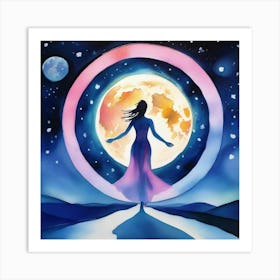 Full Moon Art Print