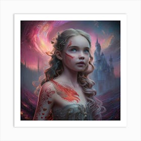 Girl With Wings 1 Art Print