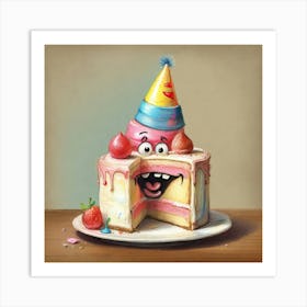 Birthday Cake 24 Art Print