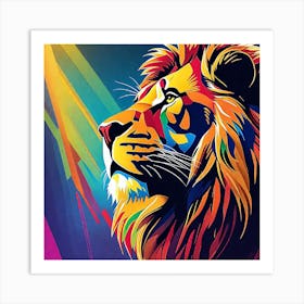 Lion Painting 76 Art Print