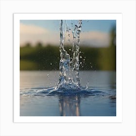 Water Splashing 1 Art Print