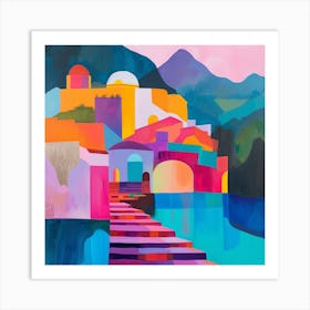 Abstract Travel Collection Antigua Guatemala 3 Art Print