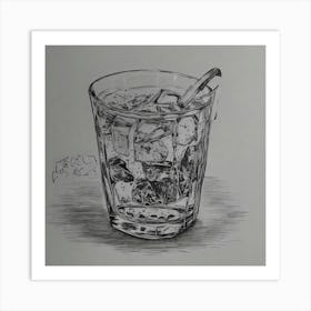 Glass Of Water Art Print