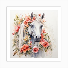 Flowering Horse Art Print