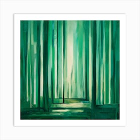 Green Forest 11 Art Print