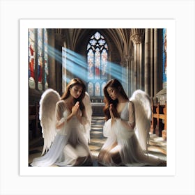 Angels In The Church 1 Art Print