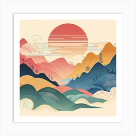 Asian Landscape 31 Art Print