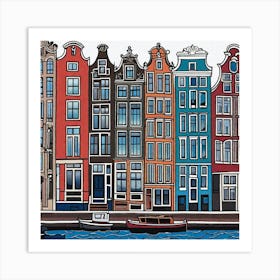 Amsterdam Houses 8 Art Print