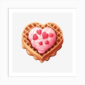 Waffle Heart Art Print