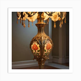 Victorian Table Lamp 1 Art Print