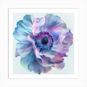 Lila Macro 12 Art Print