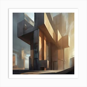 Futuristic Building Art Print