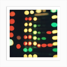 Blurred Lights Art Print