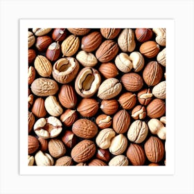 Nuts - Stock Photo - Images Art Print