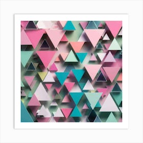 Triangles Stock Videos & Royalty-Free Footage Art Print