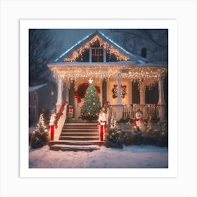 Christmas House 98 Art Print