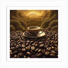 Coffee Beans 167 Art Print