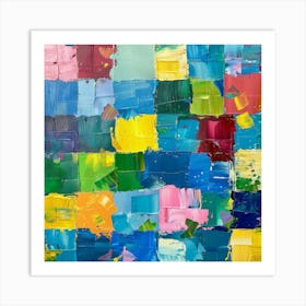 Abstract On Canvas Art Print