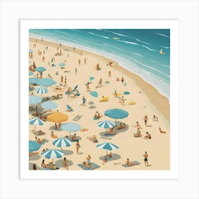 Day At The Beach 14 Art Print